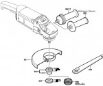 Bosch 0 601 849 041 Gws 20-180 H Angle Grinder Gws20-180H Spare Parts